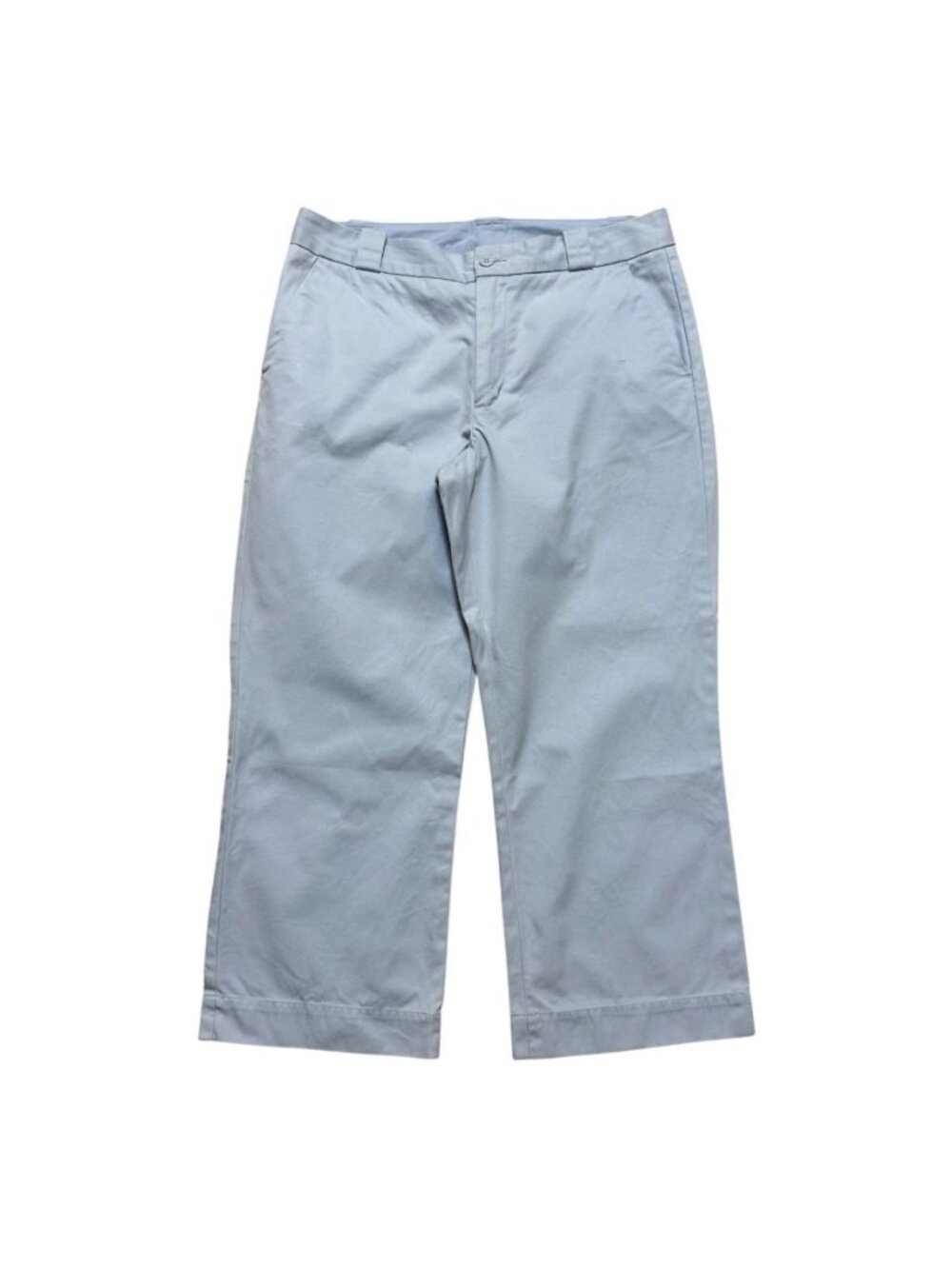 GAP Light Blue Wide Leg Crop Pants 100% Cotton Women’s Size 8